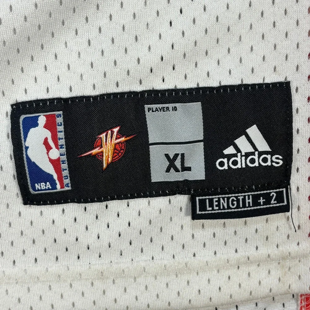 Adidas Men's XL Golden State Warriors Baron Davis 5 NBA Jersey White Length +2